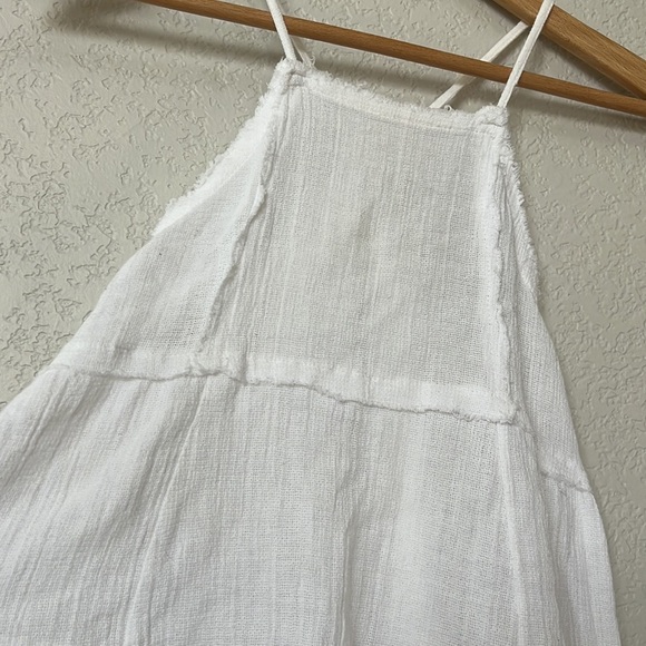 Zara Trafaluc Collection Tank Top Blouse Tiered Flowy White size Extra Small - Picture 3 of 7